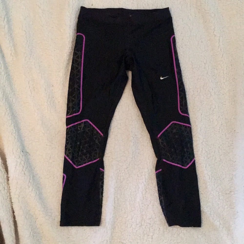 Nike flash tempo purple and black leggings